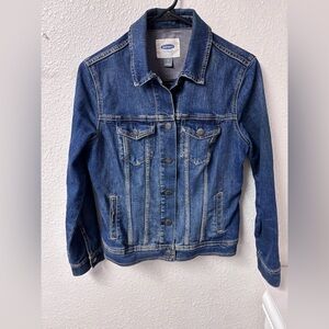 Old Navy Women's Dark Blue Jean Jacket